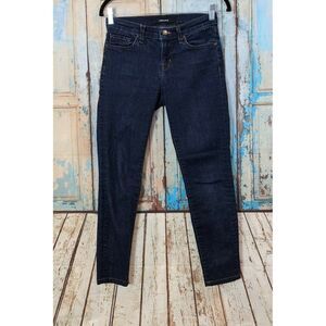 J Brand Womens Size 26 Blue Dark Wash Low Rise Skinny Leg Denim Jeans 811C032